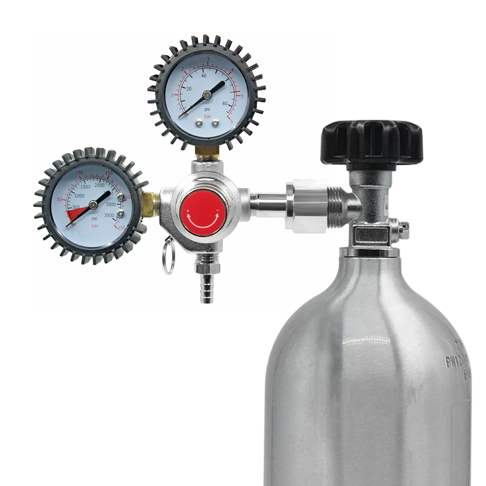 Dual Gauge Gas Bottle CO2 Regulator for Draft Beer Homebrew Kegerator